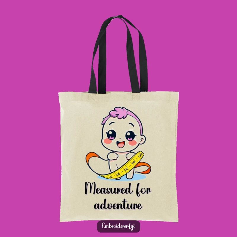 Funny Measuring Fabric Tote Bag: Carry Your Supplies with Humor!